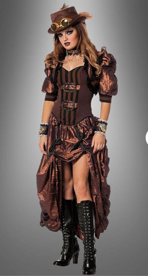 Steampunk Diy Costume, Steampunk Illustration, Steampunk Woman, Mode Steampunk, Steampunk Cosplay, Steampunk Diy, Costume Women, Feminine Chic, Fashion Guide