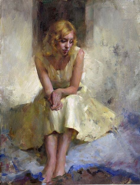 Mary Qian, 1973 | Impressionist painter Famous Impressionist Paintings, Famous Portraits, Lucid Dream, Western Artist, Impressionist Artists, Famous Paintings, Female Art Painting, Painting People, Paintings Art