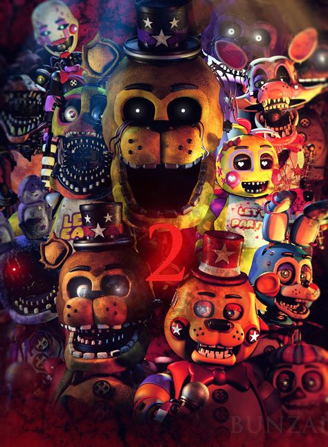 Freddy 2, Golden Freddy, Watch Image, Fnaf 2, Fnaf Freddy, Tv Horror, Animatronic Fnaf, Fnaf Wallpapers, Fnaf 1