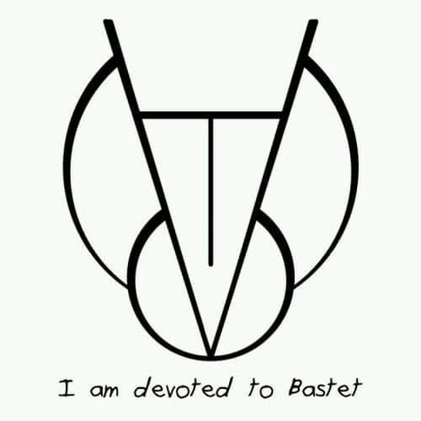 Devoted to Bastet How To Make Sigils, Bastet Tattoo, Bastet Goddess, Egyptian Cat Goddess, Cat Goddess, Goddess Symbols, Magick Symbols, Alphabet Symbols, Tarot Magic