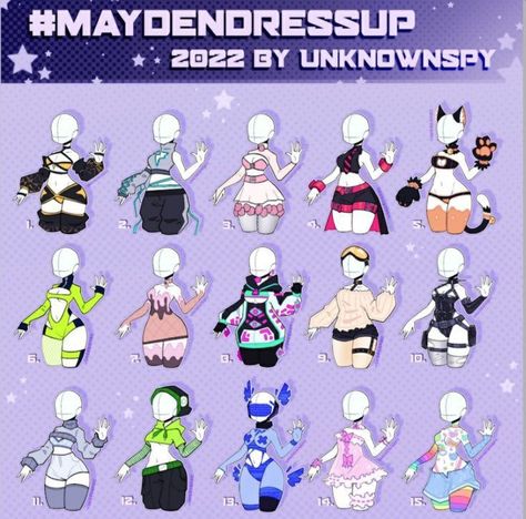 Unknownspy Dressuptober, Draw Your Character In This, Cool Oc Outfits, Draw Your Character In This Outfit, Outfit Ideas For Ocs, Outfit Ideas For Drawing, Outfits For Ocs, Outfit Reference Drawing, Outfit Inspo Drawing