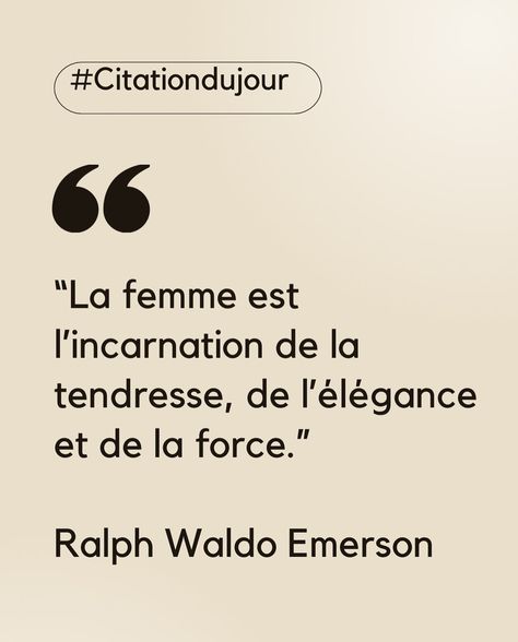 “Une femme est l’incarnation de la tendresse, de l’élégance et de la force.” – Ralph Waldo Emerson Cette citation magnifique d’Emerson résume parfaitement la beauté complexe et inspirante des femmes. 🌟 Que ce soit par leur tendresse infinie, leur élégance naturelle ou leur force inébranlable, les femmes illuminent le monde de leur présence unique. Chérissons et célébrons ces qualités chaque jour. 💖✨ #ModeFemme #StyleÉlégant #ForceFéminine #BeautéNaturelle #InspirationQuotidienne #Citatio... Citation Force, Grace Jones, Ralph Waldo Emerson, Force, Health, Quotes, On Instagram