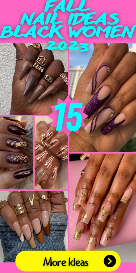 French Nails For Black Women, Fall Nails 2023 Dark Skin, Best Color Nails For Brown Skin, Tips And Gel Nail Ideas, Nail Designs For Black Skin, Nails In Dark Skin, Nails 2023 Trends Dark Skin, Nail For Black Women, Nails 2024 Black Women