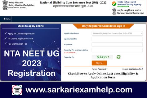 You can check here for all the information you need regarding the NEET UG 2023 Application Form Date and then apply online by the deadlines. For your preparation, which should start right now if you want to do well on the test, you can locate the NEET UG 2023 Syllabus PDF. You must upload all […] The post NTA NEET UG 2023 Registration: Check How to Apply Online, Last date, Eligibility & Application Form appeared first on Sarkari Exam Help. Exam Help, Password Security, Neet Exam, Confirmation Page, Online Application Form, Medical Studies, Online Registration, Ministry Of Education, Application Form