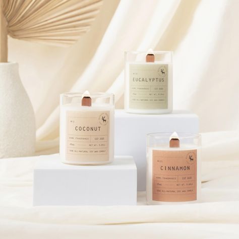 PRICES MAY VARY. GREAT BUNDLE 3-PACK: This scented candle gift set includes (3) scented glass candle jars with lids + (1) premium gift box SIGNATURE AROMAS: Coconut: A smooth blend of vanilla and coconut cream. Best for relaxing and unwinding! + Eucalyptus: A herbal blend sent straight from the spa with hints of eucalyptus and clary sage + Cinnamon: The spice of cinnamon mingles with nutmeg and clove for a sweet and delicious scent STATEMENT CANDLES: Made from 100% eco-friendly soy wax with natu Statement Candles, Candle Photography Inspiration, Frosted Candle Jar, Glass Candle Jars, Candle Picture, Jars With Lids, Candles Photography, Easy Candles, Natural Soy Wax Candles