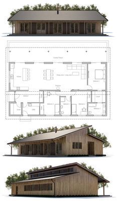 House designs #housedesign Colors Room, Architecture Kitchen, Kitchen Simple, Affordable House Plans, Painting House, Long House, Building A Container Home, Tiny House Floor Plans, Small House Plan