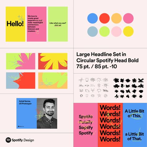 Cool Brand Identity Design, Fun Advertising Ideas, Spotify Inspired Poster, Graphic Branding Design, Branding Design 2023, Band Branding Design, Design Identity Branding, Designer Brand Identity, Graphic Design Studio Branding