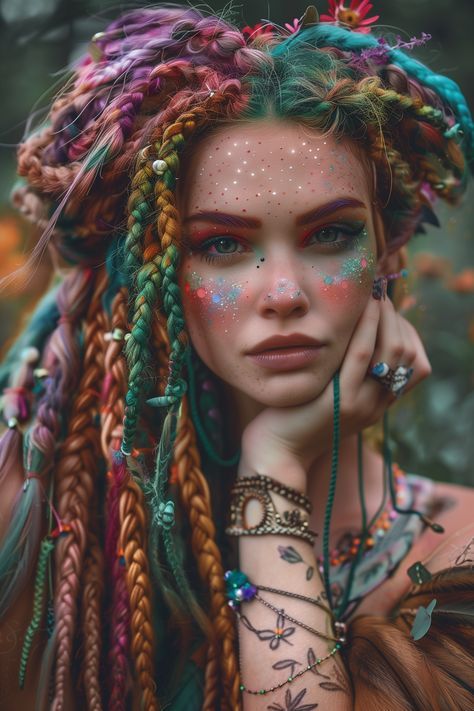 World Hair, Cute Dreads, Yoga Studio Design, Wool Dreads, Celtic Woman, Dreadlock Styles, Fantasy Hair, Trendy Hair Color, Hair Collection