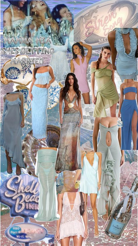 Sophie From Mamma Mia, Mamma Mia Theme, Last Splash, Coastal Clothing, Bachelorette Theme, Bachelorette Themes, European Wedding, Mama Mia, Abba