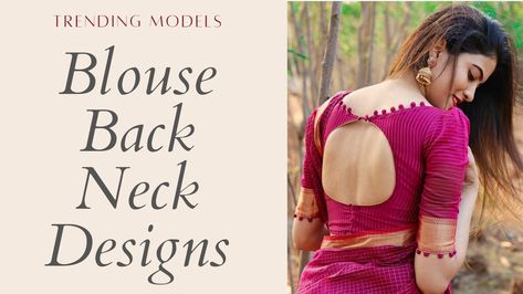 blouse back neck designs Normal Blouse Designs Latest, Neck Designs For Blouse, Blouse Designs Back Neck, Back Neck Blouse Designs, Blouse Designs Back, Back Neck Blouse, Neck Blouse Designs, Dress India, Blouse Back Neck