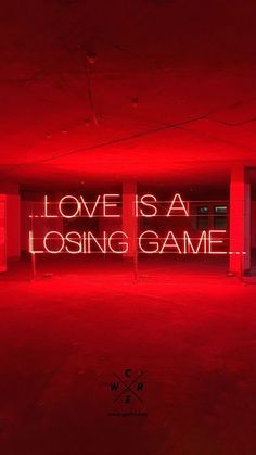 For More Details About Us 
Click On The Link 
Given Below Love Is A Losing Game, Neon Rouge, Losing Game, Red Quotes, Red Aesthetic Grunge, Neon Quotes, Dark Red Wallpaper, Game Wallpaper, Neon Words