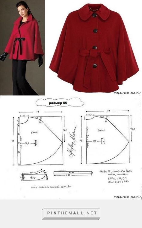 Poncho Pattern Sewing, Cape Pattern Sewing, Blazer Pattern, Cape Pattern, Sewing Clothes Women, Jacket Pattern Sewing, Poncho Pattern, Blouse Pattern Sewing, Diy Sewing Clothes