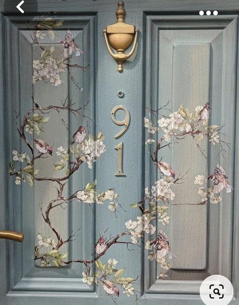 Furniture Decals, Decor Transfers, Redesign With Prima, Decoupage Furniture, Painted Front Doors, Diy Furniture Renovation, Furniture Renovation, Hand Painted Furniture, Painted Doors