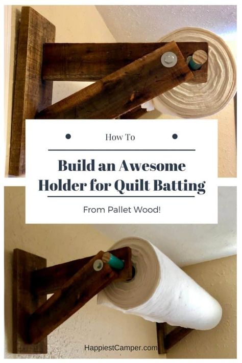 Sewing Room Design, Used Pallets, Make A Quilt, Wood Projects For Beginners, Sewing Room Organization, Quilting Room, Quilt Batting, Quilting Studio, Wood Pallet Projects