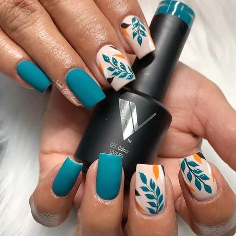 Princess Hands, Elsa Nails, Iris Nails, Short Fall Nails, Nails Kids, Emerald Nails, Thanksgiving Nail Art, Teal Nails, Nail Art Designs Videos