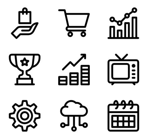 Growth Icon, Marketing Plan Infographic, Infographic Ideas, Business Icons Vector, Marketing Icon, Project Work, Global Icon, Free Icon Packs, Basic Design