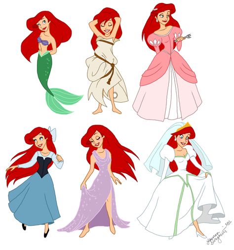 Day 27: BEST WARDROBE I love Ariel's from the Little Mermaid. Not only does she have her mermaid outfit, but also all her other human dresses as well. They are all too cute. Love them! Disney Kızları, Princesa Ariel Disney, Little Mermaid Outfit, Ariel Costumes, Little Mermaid Costume, Walt Disney Characters, Ariel Disney, Ariel Mermaid, Mermaid Outfit