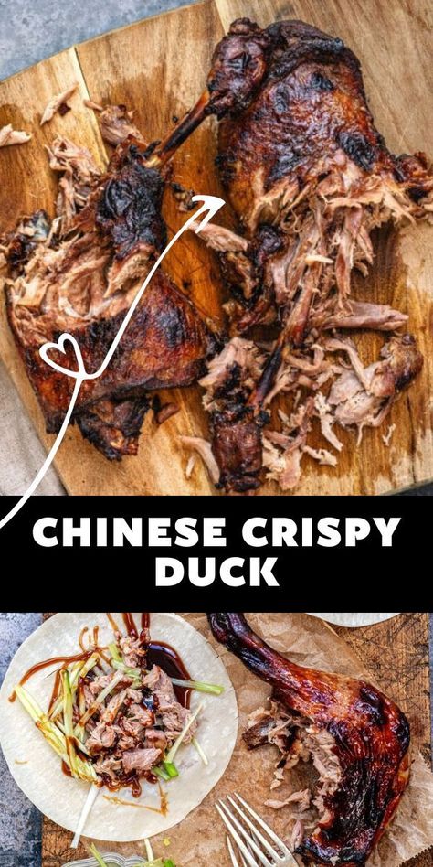 Duck Meat Recipes, Chinese Duck Recipe, Duck Recipes Whole, Whole Duck Recipes, Crispy Duck Recipes, Duck Leg Recipes, Chinese Roast Duck, Peking Duck Recipe, Peking Roasted Duck