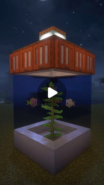 Minecraft Building Ideas Aquarium, Minecraft Parrot Enclosure, Minecraft Aquarium Building, Minecraft Axolotl Enclosure, Axolotl Tank Ideas Minecraft, Fish Tank Minecraft, Cool Things To Build In Minecraft, Minecraft Aquarium Ideas, Minecraft Stairs