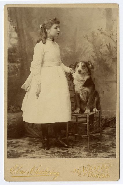 Helen Keller, with her dog | Description: Studio portrait of… | Flickr Helen Keller Biography, The Miracle Worker, Historical People, Helen Keller, Studio Portrait, Vintage Dog, Historical Events, Vintage Pictures, Studio Portraits