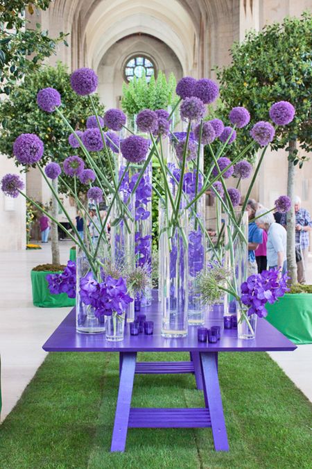 Purple Flower Arrangements, Vanda Orchids, Corporate Flowers, Modern Flower Arrangements, Flowers Arrangements, Deco Floral, Modern Flower, Floral Display, Glass Vases