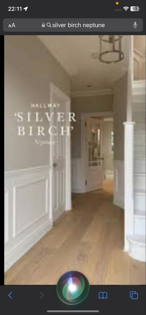 Neptune Silver Birch, Silver Birch Paint Color, Silver Birch Neptune Paint, Neptune Hallway, Relaxing Colors, Silver Birch, Phase 2, Paint Colors For Home, Paint Color