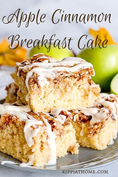 Are you looking for the best apple cake recipes? You will find everything from Old-Fashion apple cake to German Apple Cake Recipes, apple cinnamon breakfast cake everything in-between. Breakfast cake is perfect for Christmas morning breakfasts!  #christmasbreakfast #applecinnamoncake #kippiathome #applerecipes Cake Mix With Apples, Apple Breakfast Cake, Fluffy White Cake, Best Apple Cake, Apple Fritter Cake, Healthy Apple Cake, Apple Cake Recipe Easy, Apple Coffee Cakes, Apple Fritter