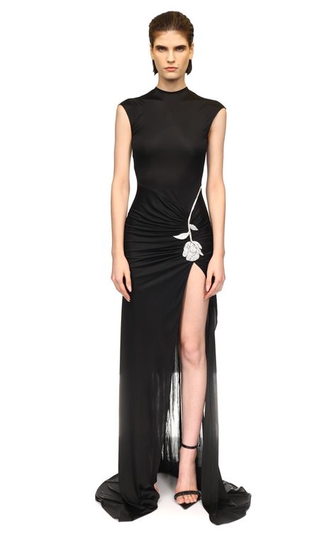 Embroidered Jersey Maxi Dress By David Koma | Moda Operandi