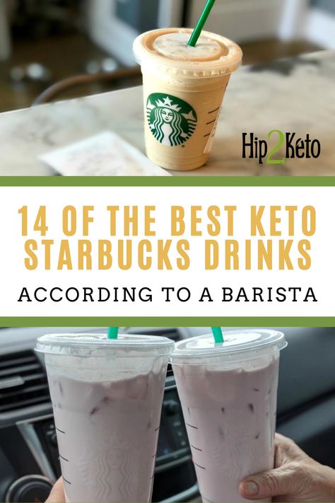 If you're on a sugar free diet and headed to Starbucks, here are 14 of the best keto drinks at Starbucks according to a barista. These sugar free Starbucks drinks are just as good as the regular ones! Keto Starbucks Tea Drinks, Keto White Mocha Starbucks, Low Carb Drinks At Starbucks, Keto Starbucks Refresher Drinks, Starbucks After Vsg, Low Carb Starbucks Drinks Coffee, Keto Caramel Macchiato Starbucks, Zero Carb Starbucks Drinks, Keto Caribou Coffee Drinks