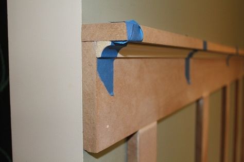 Board and batton shelf ledge with quarter-round trim. Ledge is 2" MDF, 3" batton, 14" spacing between. Mdf Panel, Board And Batten Wall, Front Porch Ideas For Mobile Homes, Laundry Room Diy, Chair Rail, Board And Batten, Wainscoting, Wall Treatments, Bedroom Makeover