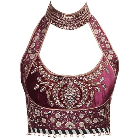 Maroon embroidered blouse and asymmetrical draped skirtavailable only... (€620) ❤ liked on Polyvore featuring tops, blouses, white tops, white embroidered top, maroon top, white blouses and embroidered blouse Crop Top Embroidery, Tops Indian, Embroidered Blouses, Indian Tops, White Embroidered Blouse, Embroidery Blouses, Blouse Designs Catalogue, Top Embroidery, Blouse Indian