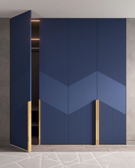 Dark Blue Doors Interior, Dark Wardrobe Bedroom, Wardrobe Shutter Design In Laminate, Cupboard Colors Bedroom, Room Cupboards Bedrooms, Sliding Cupboard Ideas Bedroom, Sliding Wardrobe Design Bedroom, Wardrobe Laminate Design Master Bedrooms, Sliding Wardrobe Laminate Design