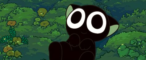 Gif Background, Black Cat Anime, Black Banner, Cats With Big Eyes, Animated Banners, Cute Banners, Silly Cats Pictures, Banner Gif, Header Banner