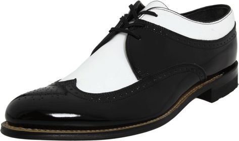 PRICES MAY VARY. Two toned Style: Dayton - Wingtip Material: Patent Sole: Non-Leather Spectator Shoes, Stacy Adams Shoes, Mens Footwear, Wingtip Oxford, Shoe Company, Formal Shoes For Men, Derby Shoes, Wedge Boots, Formal Shoes