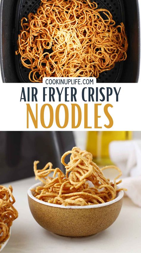 Air Fryer Crispy Noodles Crispy Fried Noodles, Best Mediterranean Recipes, Fried Noodles Recipe, Crispy Noodles, Best Slow Cooker Recipes, Best Brunch Recipes, Rustic Recipes, Sweet Treat Recipes, Foods From Around The World