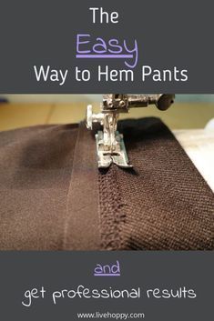 Sewing A Hem Hack, Easy Pant Hemming, How To Hem Pants And Keep Original Hem, Hemming Pants Hack, Hemming Yoga Pants By Hand, Best Way To Hem Pants, Hem Pants Hack, Heming Pants Hacks, Pants Hemming Hacks