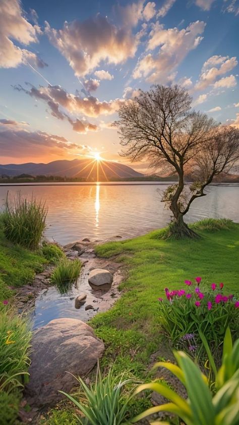 Special Memories of Nature Sunrise Wallpaper, Image Nature, Amazing Nature Photography, Waterfall Photography, Pretty Landscapes, Wallpaper Nature Flowers, Tapeta Pro Iphone, Sunset Nature, Beautiful Locations Nature