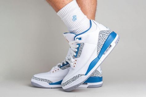 Jordan | Search | Hypebeast Jordan 3 Wizards, Jordan 3 Outfit, Jordan Ones, Nike Snkrs, Jordan Sneaker, Embroidery Shoes, Air Jordan 3 Retro, Washington Wizards, Brand Magazine