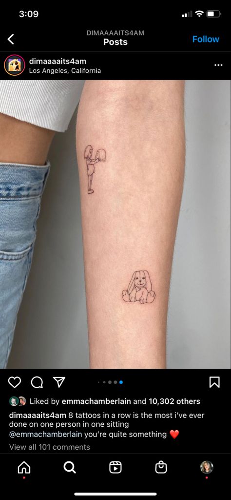 Tattoo Emma Chamberlain, Arm Tat Placement, Bunny Tattoo Placement, Minimalistic Tattoo Placement, Emma Chamberlain Tattoo Ideas, Tiny Arm Tattoo Placement, Small Arm Tattoo Placement, Small Tattoo Arm Placement, Tiny Bunny Tattoo