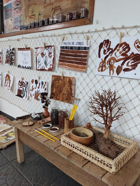 Reggio Emilia Preschool Activities, Art Corner Preschool, Eyfs Provocations, Art Provocations Reggio Emilia, Art Provocations Preschool, Reggio Emilia Activities Toddlers, Investigation Area Eyfs, Transient Art Early Years, Art Center Preschool Setup