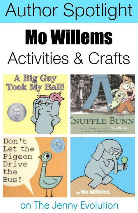 FREE Mo Willems Activities and Crafts We Are In A Book Activities, Author Study Preschool, Mo Willems Activity, Mo Willems Author Study, Mo Williams, Pigeon Books, Hilarious Stories, Author Study, Author Spotlight