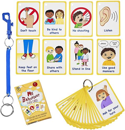 Visual Aids For Teaching, Behavior Cards, Communication Development, Speech Delay, Communication Problems, Special Educational Needs, Teacher Must Haves, Cue Cards, Flashcards For Kids