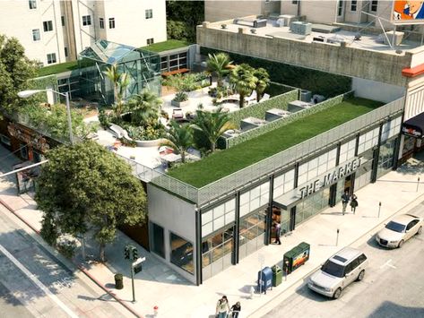 A new mixed-use space that will include a grocery store and restaurant has been approved for 1650 Polk St. Supermarket Design Interior, Store Plan, Store Architecture, Creative Office Space, Grocery Store Design, Supermarket Design, Mall Design, Store Layout, Rooftop Restaurant