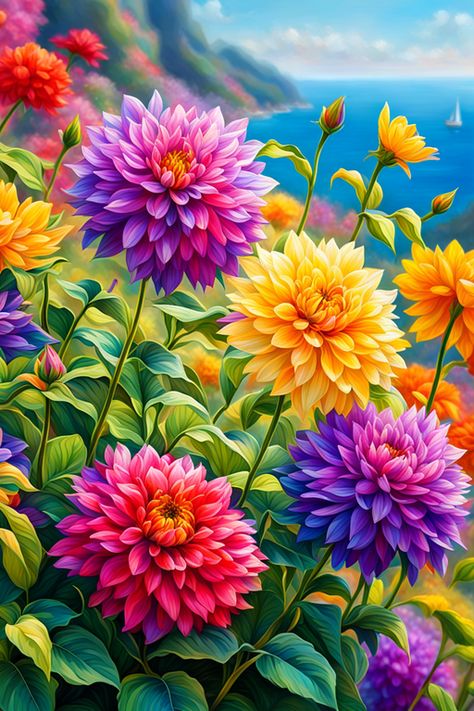 Good Morning Flowers Pictures, Tarot Cards Art, Bird Artwork, Beautiful Flowers Garden, Spring Painting, Beautiful Rose Flowers, Rainbow Art, Flower Phone Wallpaper, Beautiful Flowers Pictures