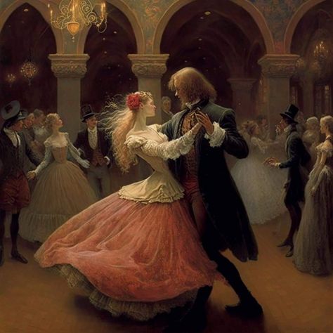 Victorian Ballroom Dancing Aesthetic, People Ballroom Dancing Reference, Waltz Dance Pose, 2 Ppl Dancing Reference, Ballroom Dancing Pose Reference Drawing, Waltz Drawing Reference, People Slow Dancing Reference, Slow Dance Drawing Reference, Ballroom Dance Pose