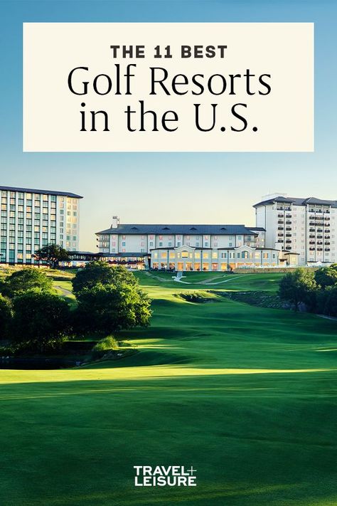 These are the best #golf #resorts in the #U.S., with #championship courses, five-star #accommodations, and more. #travel #luxurytravel #domestictravel #golfing Outdoor Activities For Adults, Top Golf Courses, Lakeside Resort, Golf Vacations, Vacation Locations, Golf Trip, Golf Resort, Travel And Leisure, Vacation Destinations