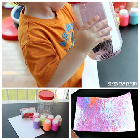 Shake It Up! No Mess Painting Activity for Preschoolers | Sunny Day Family No Mess Painting, Art Project For Toddlers, Activity For Preschoolers, Preschool Art Projects, Free Painting, Toddler Art Projects, Painting Activities, Cool Art Projects, Owl Painting