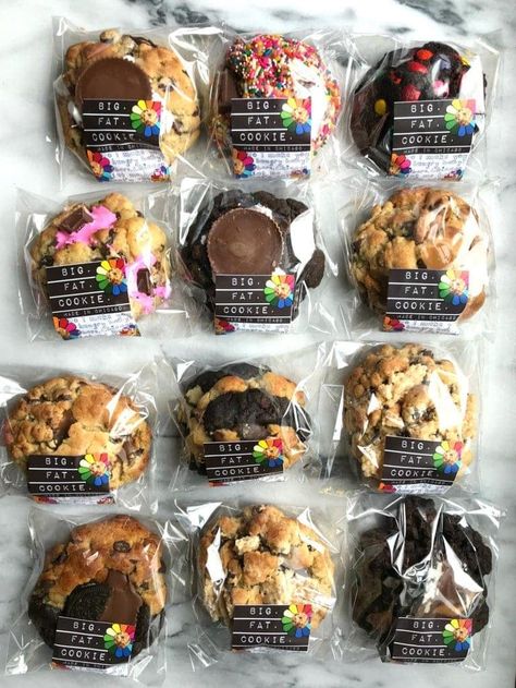 Brownie Packaging, Bake Sale Packaging, Bakery Cookies, Kek Lapis, Cookie Bakery, Baking Packaging, Dessert Packaging, Oreo Brownies, Cookie Business