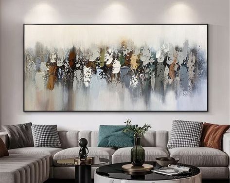 Abstract Geometry Painting on Canvas Large Framed Wall Art Gray Acrylic Original Nordic Painting Modern Living Room Decor Home Wall Decor - Etsy Australia Handmade Texture, Brown Artwork, Wall Painting For Living Room, Large Abstract Wall Art, Colorful Oil Painting, Brown Painting, Texture Painting On Canvas, Painting For Living Room, Design Picture