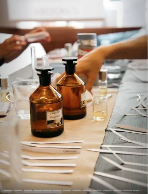 Perfume Making Aesthetic, Perfume Workshop, Perfume Experience, Making Perfume, Apothecary Design, Cosmetics Laboratory, Candle Workshop, Fragrance Lab, Brunch Club